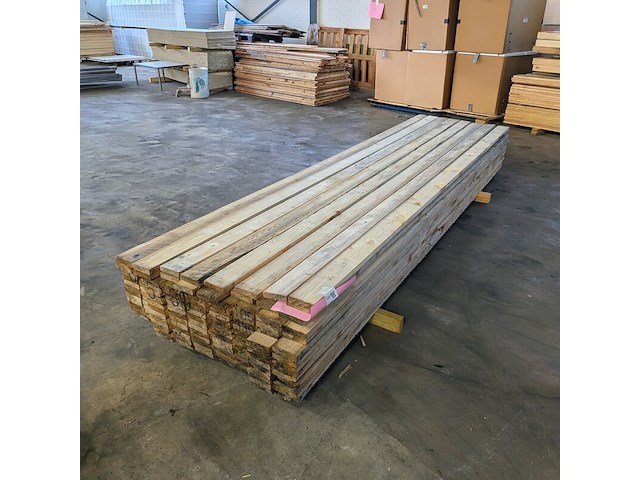 Ca. 125x vuren plank ruw - afbeelding 1 van  7