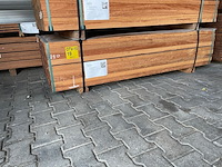 Ca. 126x angelim pedra onderligger geschaafd, 45x68mm, lengte 190cm - afbeelding 4 van  4