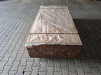 Ca. 126x angelim pedra onderliggers geschaafd, 45x68mm, lengte 190cm - afbeelding 1 van  3