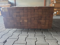 Ca. 126x angelim pedra onderliggers geschaafd, 45x68mm, lengte 190cm - afbeelding 3 van  3