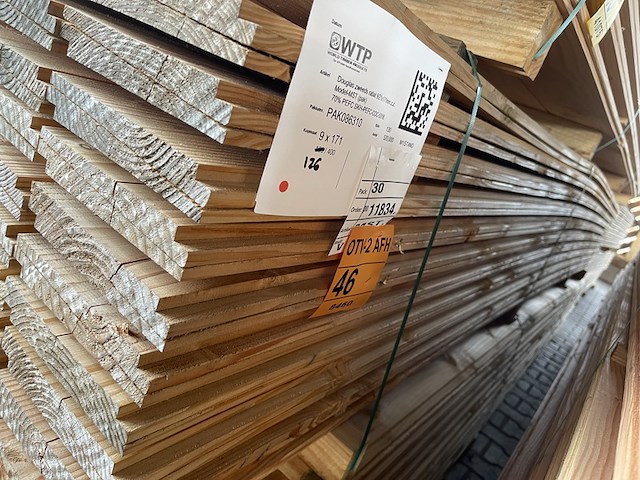 Ca. 126x douglas zweeds rabat, 21x190mm, lengte 400cm - afbeelding 4 van  4