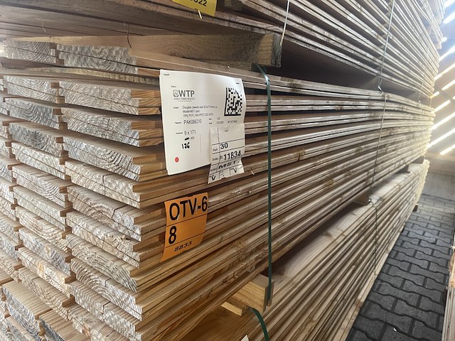 Ca. 126x douglas zweeds rabat, 21x190mm, lengte 400cm - afbeelding 4 van  4