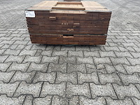 Ca. 126x guyana ipé planken geschaafd, 25x90mm, lengte 100cm - afbeelding 3 van  4