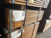 Ca. 126x guyana ipé planken geschaafd, 25x90mm, lengte 100cm - afbeelding 4 van  4