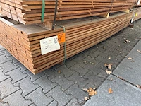 Ca. 126x guyana teak beschoeiingsplanken, 20x100mm, lengte 300cm - afbeelding 4 van  4