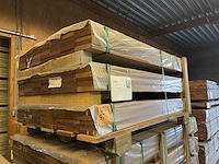 Ca. 126x guyana teak planken geschaafd, 25x140mm, lengte 155cm - afbeelding 4 van  4