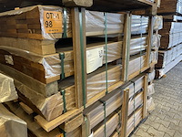 Ca. 126x guyana teak planken geschaafd, 25x140mm, lengte 185cm - afbeelding 4 van  4