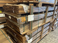 Ca. 126x guyana teak planken geschaafd, 25x140mm, lengte 215cm - afbeelding 4 van  4