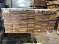Ca. 126x guyana teak planken geschaafd, 25x145mm, lengte 155cm - afbeelding 3 van  3