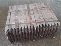 Ca. 126x hardhouten paal, 5 x 5 x 75 cm - afbeelding 3 van  4