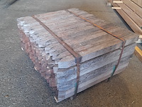 Ca. 126x hardhouten paal, 5 x 5 x 75 cm