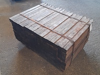 Ca. 126x hardhouten paal, 5 x 5 x 75 cm - afbeelding 3 van  3