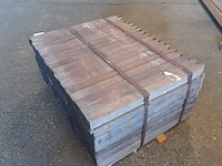 Ca. 126x hardhouten paal, 5 x 5 x 75 cm