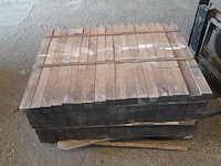 Ca. 126x hardhouten paal, 5 x 5 x 75 cm - afbeelding 3 van  3