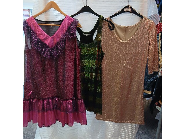 Ca. 127x glitter disco feestkleding - afbeelding 3 van  8