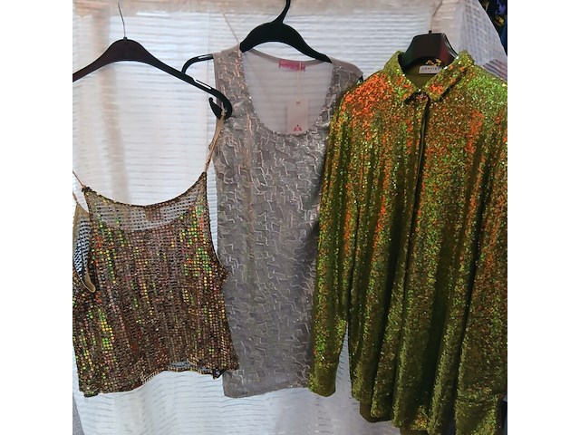 Ca. 127x glitter disco feestkleding - afbeelding 4 van  8
