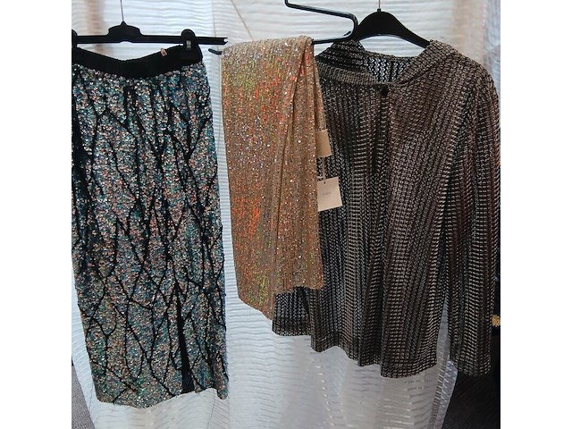 Ca. 127x glitter disco feestkleding - afbeelding 5 van  8