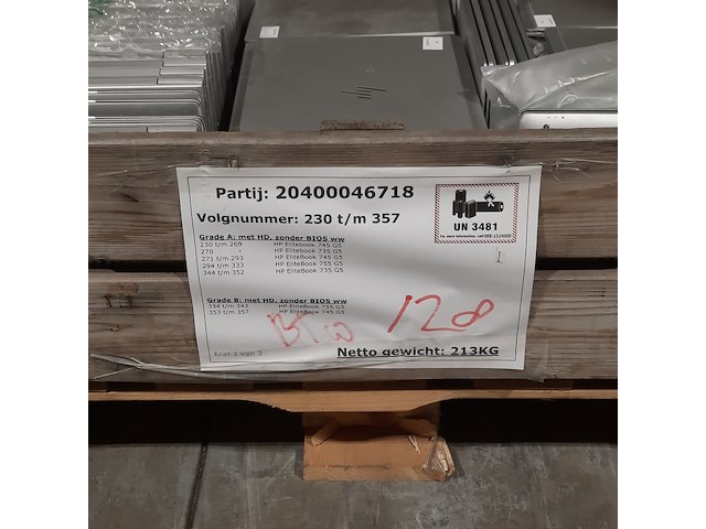 Ca. 128x laptop, hp, o.a. elitebook 745 g5 - afbeelding 5 van  15