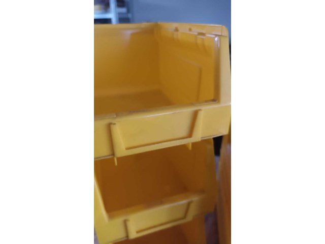 Ca. 128x magazijnbakken met grijp opening, geel - afbeelding 2 van  3
