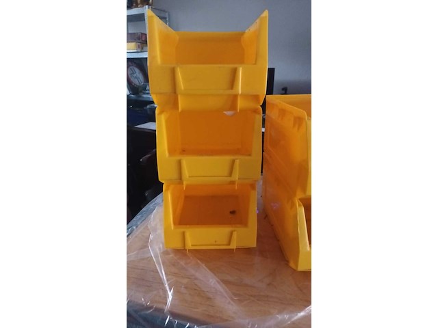 Ca. 128x magazijnbakken met grijp opening, geel - afbeelding 3 van  3