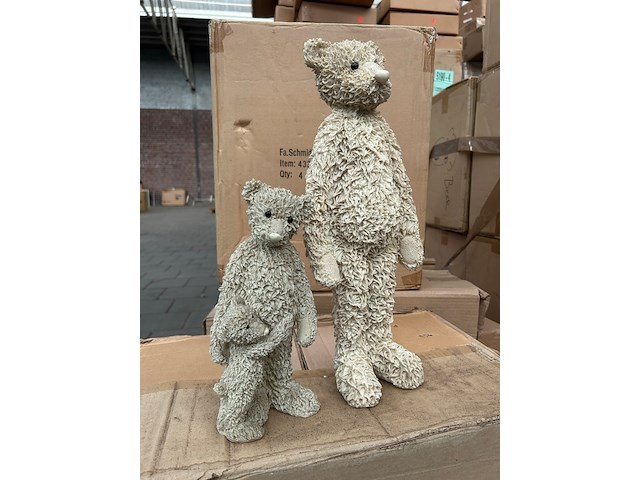 Ca. 128x polyester beer groot en klein - afbeelding 2 van  4