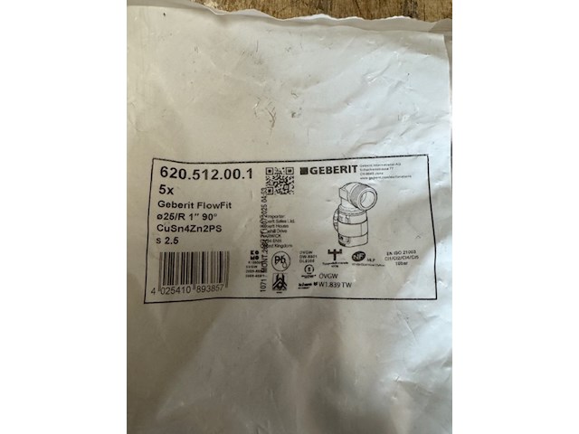 Ca. 129x perskoppeling, geberit, flowfit - afbeelding 4 van  7