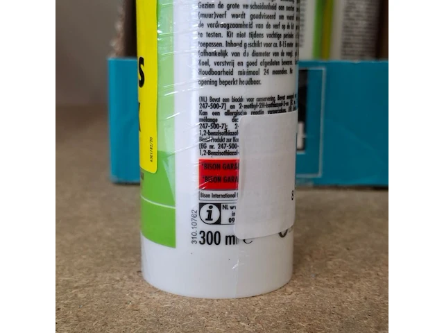 Ca. 12x acrylaat kit, bison, 300 ml, wit - afbeelding 3 van  4