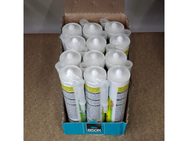 Ca. 12x acrylaat kit, bison, 300 ml, wit - afbeelding 4 van  4