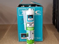 Ca. 12x acrylaat kit / schilderskit, bison, 300 ml, wit