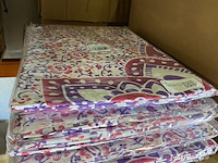 Ca. 12x authentiek wandkleed katoen blauw/ rood mandala - afbeelding 1 van  4