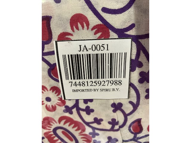 Ca. 12x authentiek wandkleed katoen blauw/ rood mandala - afbeelding 4 van  4