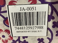 Ca. 12x authentiek wandkleed katoen blauw/ rood mandala - afbeelding 4 van  4