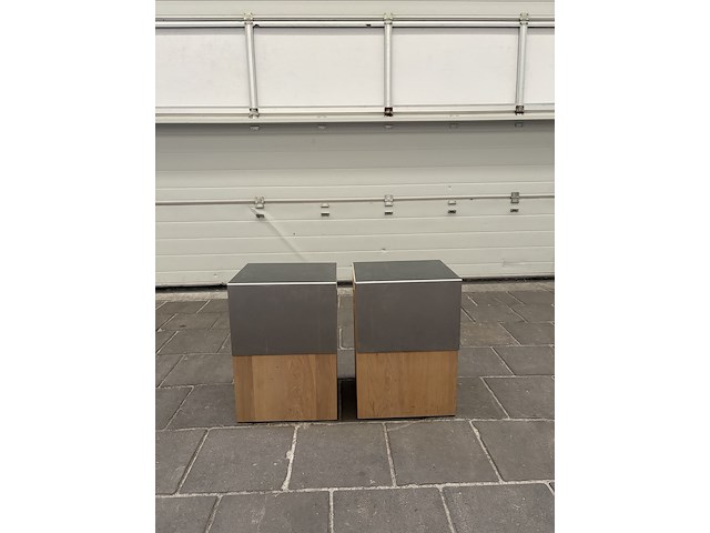 Ca. 12x bijzettafel hout met rvs blad - afbeelding 3 van  3