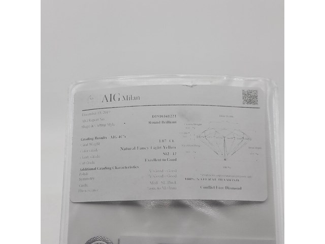 Ca. 12x briljant geslepen diamant, totaal 1,07 karaats (si2-piqu#) - afbeelding 9 van  9