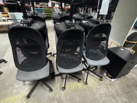 Ca. 12x bureaustoel ikea, flintan, zwart/grijs - afbeelding 7 van  9