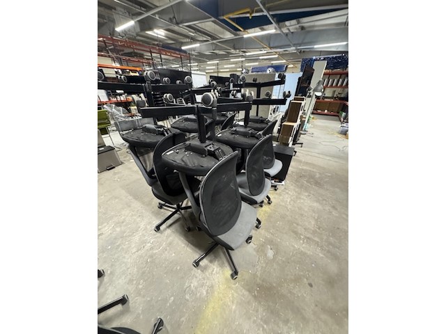 Ca. 12x bureaustoel ikea, flintan, zwart/grijs - afbeelding 8 van  9