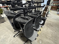 Ca. 12x bureaustoel ikea, flintan, zwart/grijs - afbeelding 8 van  9