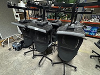 Ca. 12x bureaustoel ikea, flintan, zwart/grijs - afbeelding 9 van  9