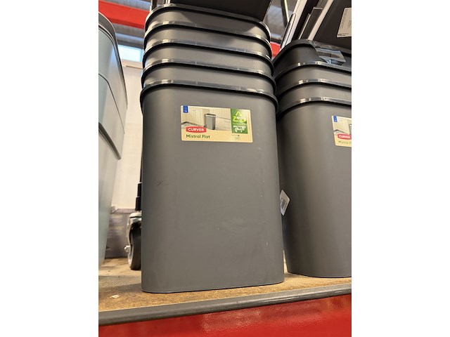 Ca. 12x curver opbergbakken, wasmanden en prullenbakken - afbeelding 4 van  6