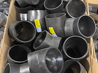 Ca. 12x doos pe bochten, t-stukken en verlopen, geberit, zwart - afbeelding 5 van  11