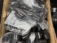 Ca. 12x doos pe bochten, t-stukken en verlopen, geberit, zwart - afbeelding 6 van  11