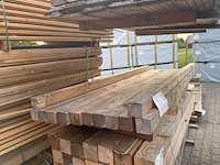 Ca. 12x douglas balken geschaafd, 90x90mm, lengte 250cm - afbeelding 1 van  3
