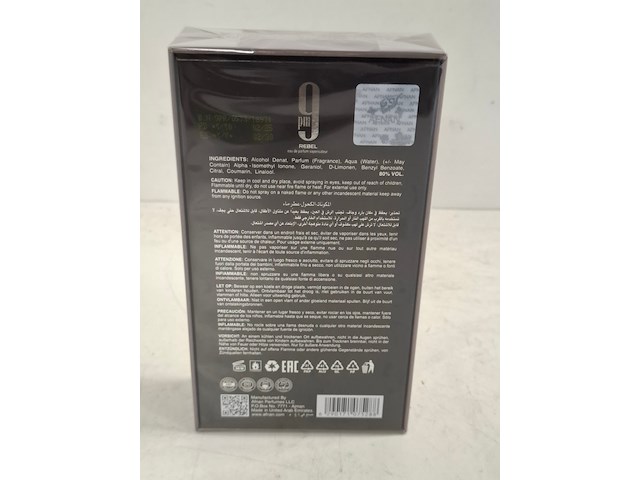 Ca 12x eau de parfum afnan, pm9 rebel - afbeelding 2 van  3