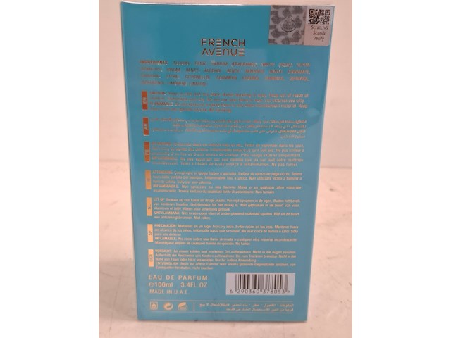 Ca 12x eau de parfum french avenue, vulcan - afbeelding 2 van  3