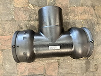 Ca. 12x elektrolas t-stuk, plasson fusamatic lasmof, tee 160, zwart - afbeelding 5 van  7