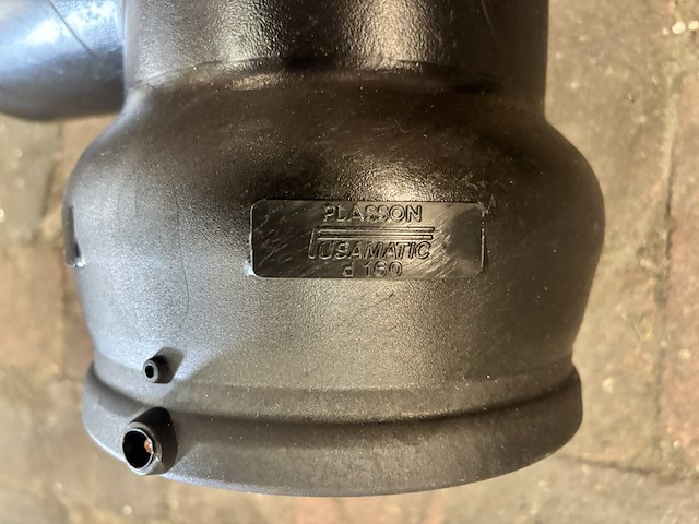 Ca. 12x elektrolas t-stuk, plasson fusamatic lasmof, tee 160, zwart - afbeelding 7 van  7