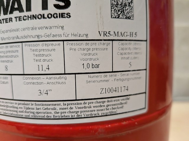 Ca. 12x expansievat, watts, varem - afbeelding 6 van  8