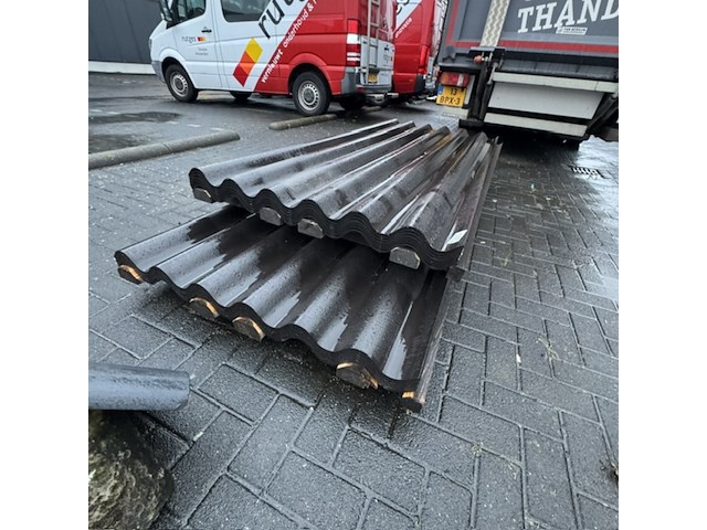 Ca. 12x golfplaat, zwart - afbeelding 2 van  4