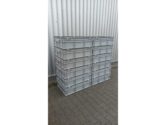 Ca. 12x grote bakken met deksel, engels, grijs / chroom - afbeelding 4 van  4