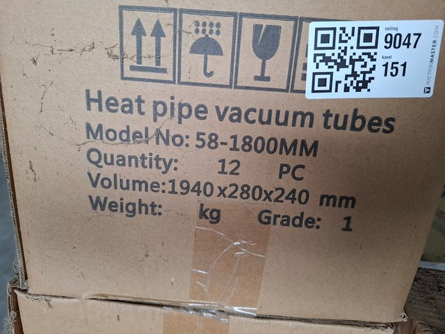 Ca. 12x heat pipe vacuüm tube, resolar, 58-1800mm - afbeelding 3 van  3